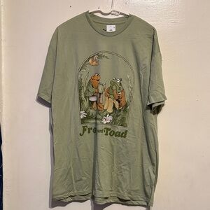 Green Frog and Toad Graphic T-Shirt Size 2X